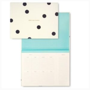 kate spade Meal Planner /Market List, Black Dot new no tags
